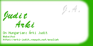 judit arki business card
