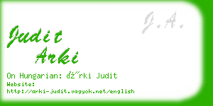 judit arki business card